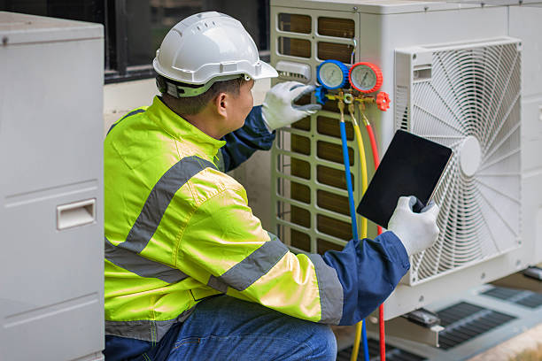 Professional Air Conditioning Repair technician working in Victor, CA